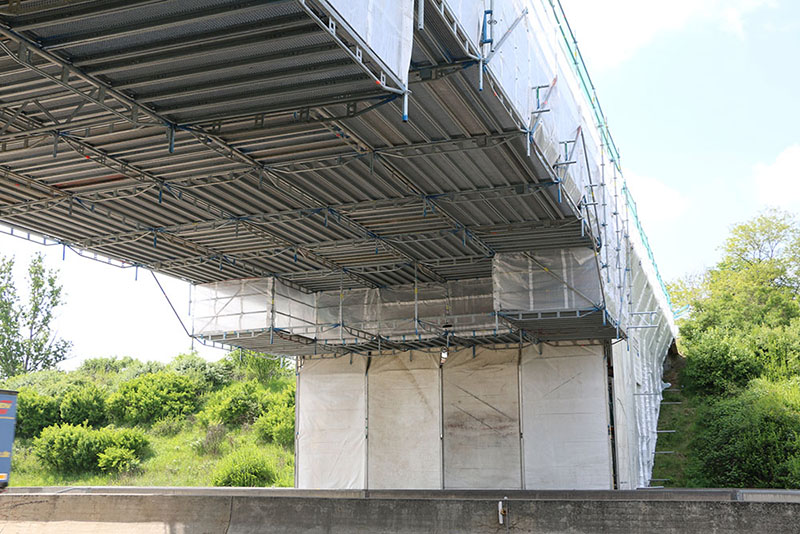 Sanierung der Autobahnbrücke an der A9 bei Zschepkau/ Thalheim