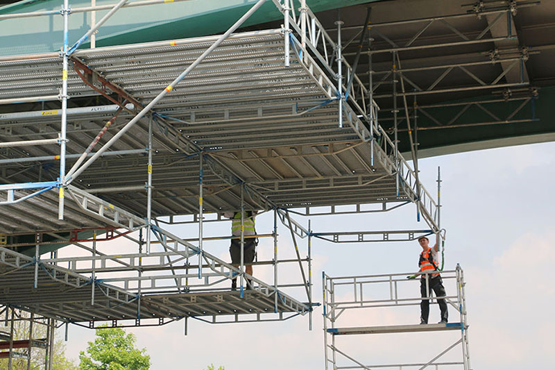 Sanierung der Autobahnbrücke an der A9 bei Zschepkau/ Thalheim