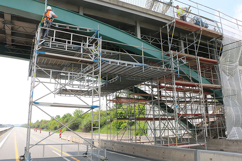 Sanierung der Autobahnbrücke an der A9 bei Zschepkau/ Thalheim