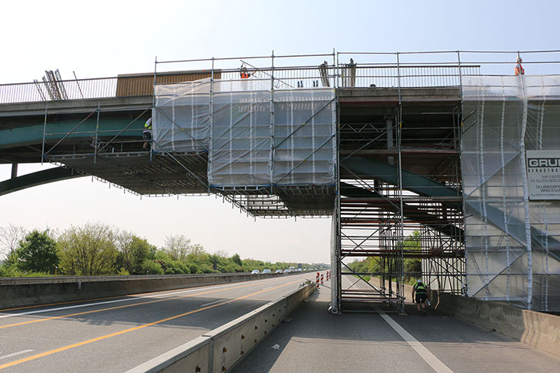 Sanierung der Autobahnbrücke an der A9 bei Zschepkau/ Thalheim