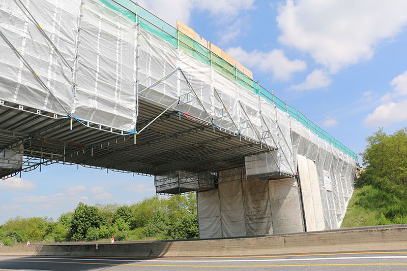 Sanierung der Autobahnbrücke an der A9 bei Zschepkau/ Thalheim