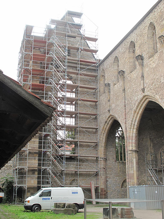 Sanierung des Außenmauerwerks der Barfüßerkirche in Erfurt