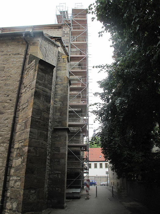 Sanierung des Außenmauerwerks der Barfüßerkirche in Erfurt
