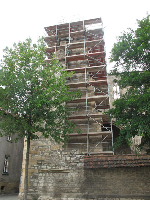 Sanierung des Außenmauerwerks der Barfüßerkirche in Erfurt