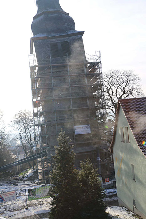 Erhaltung des Bauwerks „Der schiefe Turm“ – Dauerhafte Sicherung