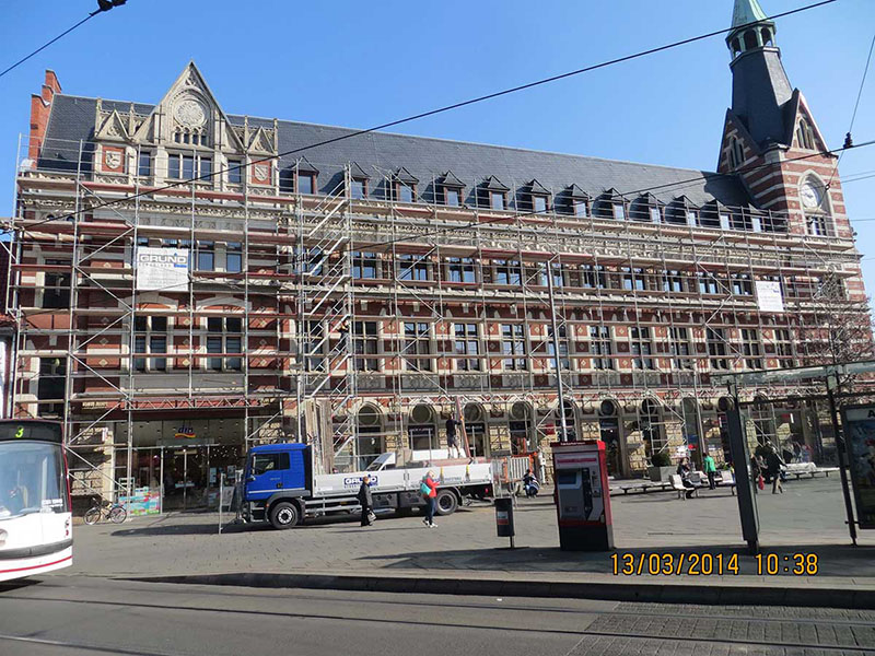 Sanierung der ehemaligen Hauptpost am Anger im Erfurter Zentrum