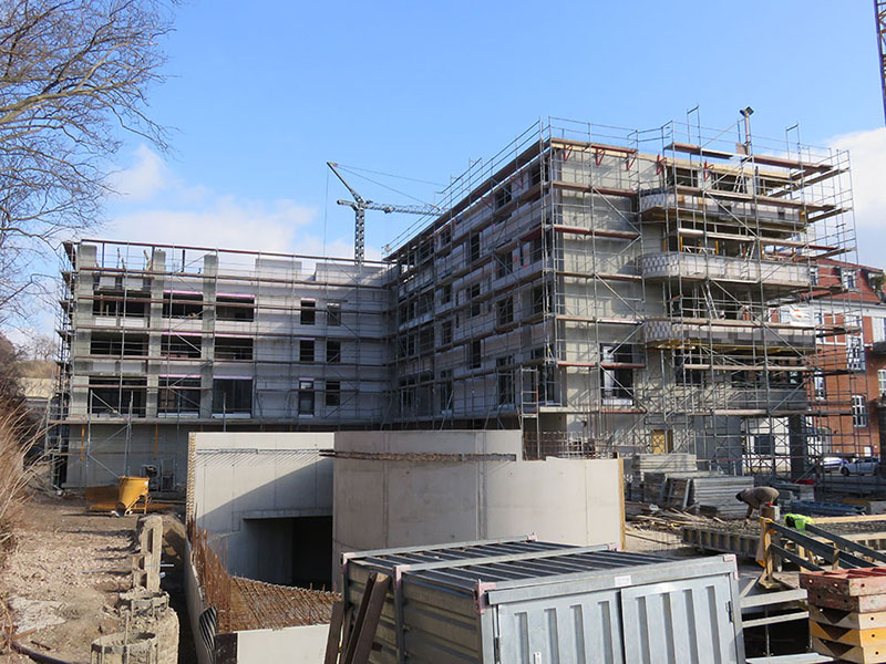 Neubau einer Wohnanlage „Am Brühl“, Maximilian-Welsch-Straße in Erfurt