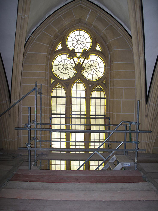 Sanierung des Innenraum der Barfüßerkirche in Erfurt